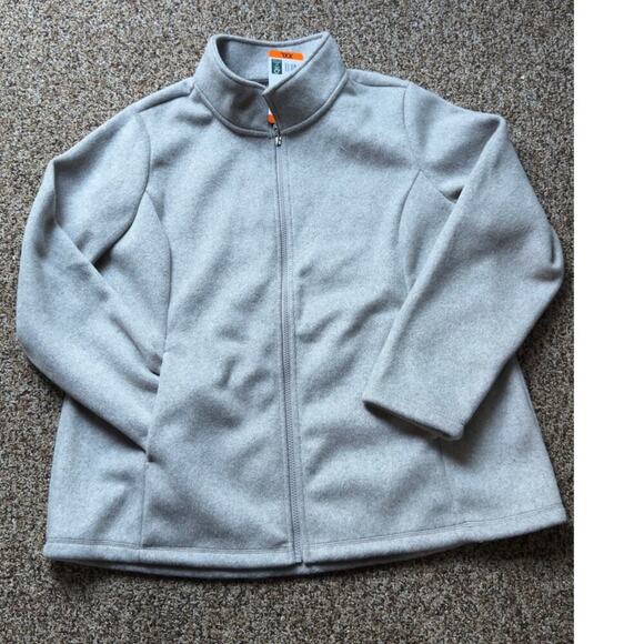 NWT 32 Degrees Women's Heat Brushed Faux Wool Jacket Full Zip Gray XXL - Winter - Picture 7 of 9